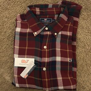 Men’s Vineyard Vines Plaid Button Up - Size Large